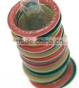 Seven Color Natural Latex Condom OEM Condom Sex Products Male Condom thumbnail-1