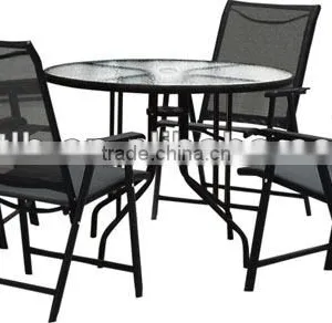 Plastic Chair And Glass Table thumbnail-1