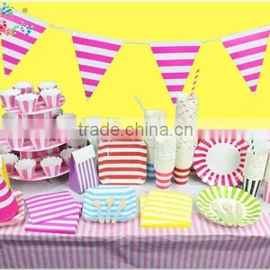 Wedding Party Decorative Flags Banners Birthday Baby Shower Paper Decoration thumbnail-2