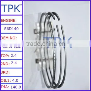 S6D140 Piston Ring Set 6211-31-2032 6211-31-2031 thumbnail-1