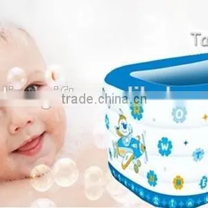 6P Material Square Green Pool Inflatable Pool Plastic Pool for Baby thumbnail-2
