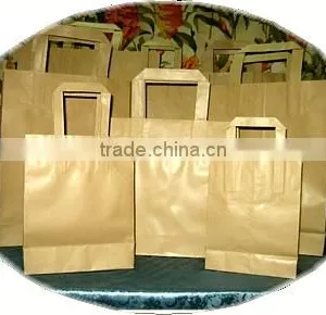 Paper Tape Handle Kraft Paper Bags PTHPB-0004 thumbnail-1