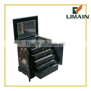 Antique Black Jewelry Box thumbnail-1