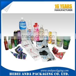 Plastic Water Bottle Printed Labels /BOPP Printed Water Bottle Labels Packaging Roll Film thumbnail-4
