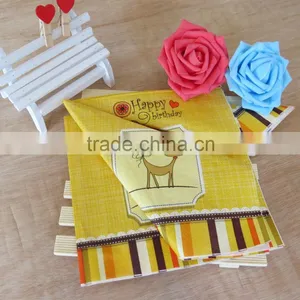 Champagne Design Printed Paper Napkin for Party,33cm,3ply thumbnail-1