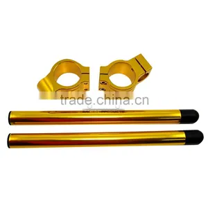 BJ-COHB-053 Wholesale CNC Billet Alloy 53mm Off Road Clip On Handle Bar For Ducati 848/1098/198 thumbnail-5