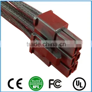 8Pin Male to Female PSU Extension Cable Sleeved thumbnail-2