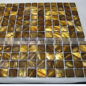 Elegant Gold Shell Mother of Pearl Mosaic thumbnail-1