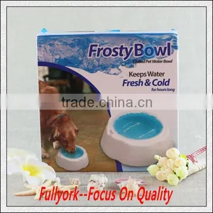 Chilled Pet Feeder Cat Gel Water Bowl As Seen On TV Dog Frosty Bowl Freezable Pet Dish With Base thumbnail-4