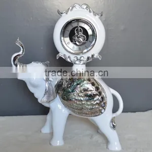 Modern Resin Elephant Clock Sculpture Home Decor thumbnail-2