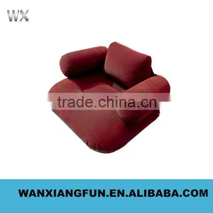 Flocked PVC Inflatable Sofa, China Inflatable Air Sofa Chair, Foot Rest Inflatable Sofa Chair With Pillowair Sofa With Foot thumbnail-6