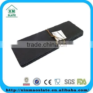 [factory Direct] 30x10cm Natural Edge Rectangle Slate Cup Holder Tray Item BD-3010RD2A thumbnail-1