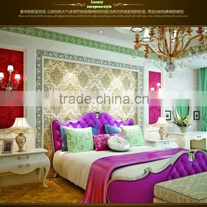 Wall Design Classic Decorating European Floral Wallpaper thumbnail-2