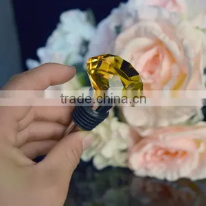 Oval Shaped Crystal Wine Stoppers thumbnail-1