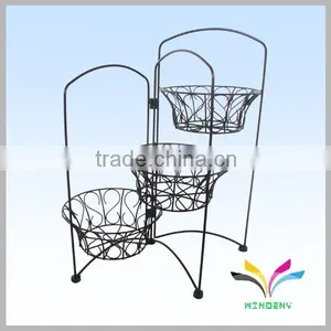 China Supplier High Quality Wholesale Antique Fancy Decorative Metal Garden Corner Flower Pot Stand for Wedding thumbnail-6