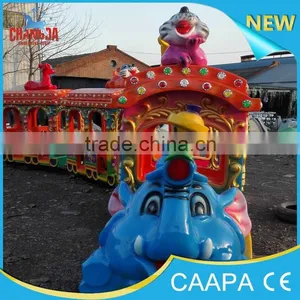 2016 Popular 14 Seats Amusement Park Games Equipment Electric Track Train thumbnail-1