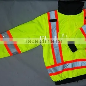 2016 New Style 4IN1 Safety Jacket Waterproof Warm Jacket With Concealed Hood Winter Work Clothing Quality Choice thumbnail-1