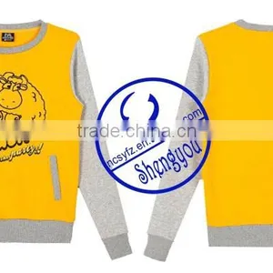 Wholesale Custom 100 Polyester Mens Two Color Sweatshirt With Pocket thumbnail-6