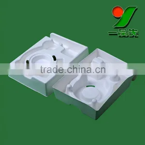 100% Biodegradable Sugarcane Molded Paper Pulp Tray. Composable Earphone and Headphone Packaging Trays thumbnail-3