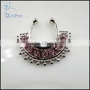 Fashion Septum Clicker Non Piercing Nose Ring thumbnail-1