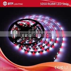 5050 RGBW 5m 60leds/m Led Strip Rgbw RGB+Cold White Strip Waterproof IP65 Black PCB DC12V SMD 5050 Mixed Color thumbnail-2