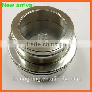 Wholesale Round Tin Can With Clear Window thumbnail-4