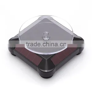 Jewerly Small Solar Turntable Rotating Display Stand,Solar Energy Display Shelf Stationary Display Stand thumbnail-4