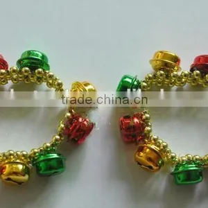 Merry Christmas Holiday Cuff Bracelet With Jingle Bells Christmas Party Gear thumbnail-4