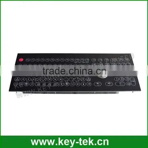 All-in-one Panel Mount Industrial Membrane Trackball Keyboard thumbnail-4