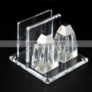 Salt&Pepper Shaker Set w Napkin Holder/Stand/Rack thumbnail-1