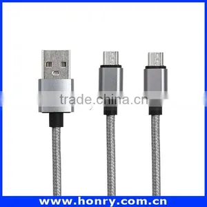 Free Sample 3 in 1 Multi Cable for Iphone 4 5 Micro Usb Cable Wholesale thumbnail-2