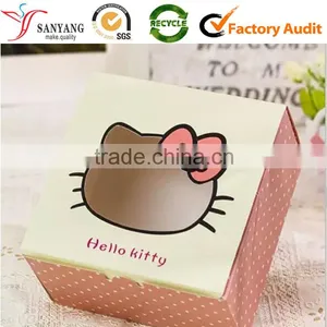 Hello Kitty Print Matt Lamination Cake Paper Box With Window thumbnail-1
