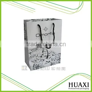 Custom Logo White Matt Laminated Paper Bags for Gift Packing thumbnail-2