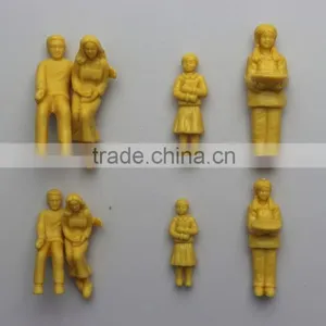 Artificial Model Human Skin Sitting Figure, Architectural Scale Models Figure, Model Skin Resin Figure for 1/30 thumbnail-1