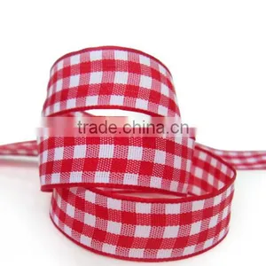 2016 Hotsale DIY Grid Ribbon/Tartan Ribbon/Check Ribbon thumbnail-1