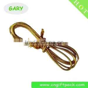 1.5mm Gold Wired Metallic Cord for Christmas Ornament Hanging Tag thumbnail-1