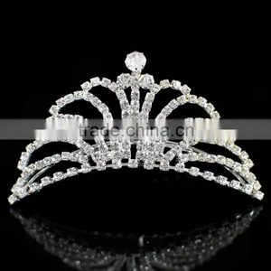 Wholesale Rhinestone Crystal Beauty Pageant Crowns and Tiaras thumbnail-1