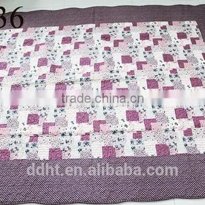 Sapphire Blue Purple Little Floral Patchwork Floor Mats / Patchwork Carpets thumbnail-1