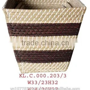 High Quality Best Selling 2015 Water Hyacinth Square Coloful Storage From Vietnam thumbnail-1