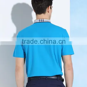 Men's Latest Golf Casual Business Plaid Neck Cotton Short Sleeve POLO Shirt thumbnail-2