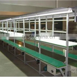 Electronic Opposite Desk Assembly Line Single Belt Conveyor Assembly Line Equipment thumbnail-3