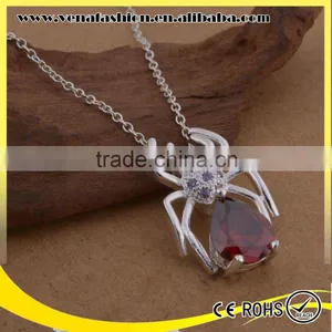 Necklace Silver Spider Pattern Big Pure Silver Chain Necklace thumbnail-5