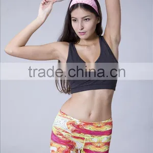 2014 High Quality Custom Design Bodybuilding Clothing Sexy Crop Tops thumbnail-1