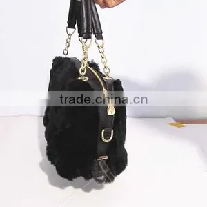 2015 Real Mink Leather and Fur Handbags thumbnail-2