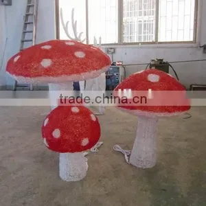 Artificial Outdoor Factory Price Sun-proof Mushroom Decoration Light for Christmas thumbnail-2