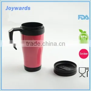 450ml Double Wall Plastic Travel Coffee Mug for Promotion thumbnail-2