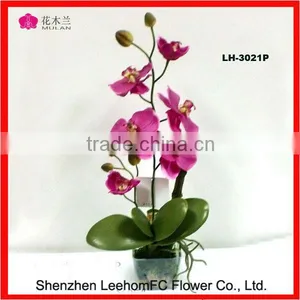 Real Touch Phalaenopsis Orchids Pink Table Flower Centerpieces thumbnail-1