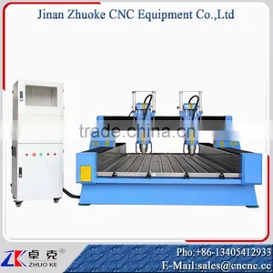 China Stone CNC Carving Machine ZK-1325 300MM Z-Axis Stepper Motor Ball Screw Transmission 1300*2500MM thumbnail-2