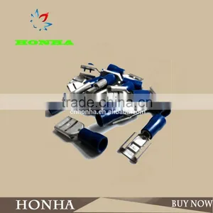 BLUE FEMALE 8.0mm PUSH ON CONNECTORS ELECTRICAL TERMINAL AUTO WIRING BF8008VR thumbnail-1