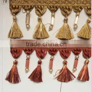 [YZLACE] Tassels Lace Curtains Wholesale 11001 thumbnail-3